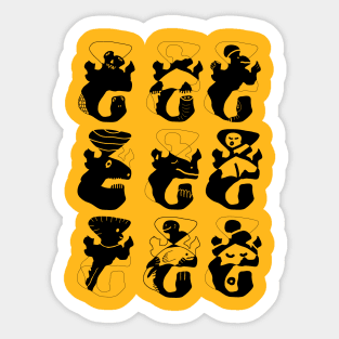 Same Shape different character Sticker